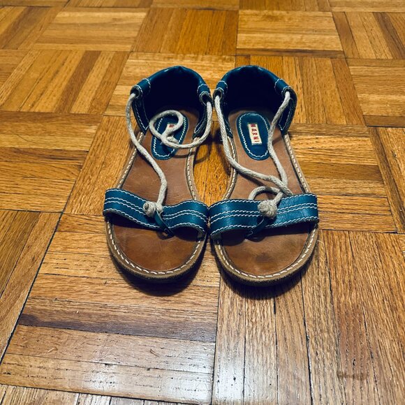 Marni Open Toe Rope Tie Flat Sandals 37 / 7 - Picture 3 of 6